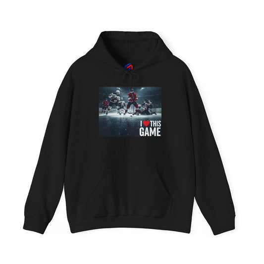 Hoodie sweatshirt - Ice hockey (I love this game)