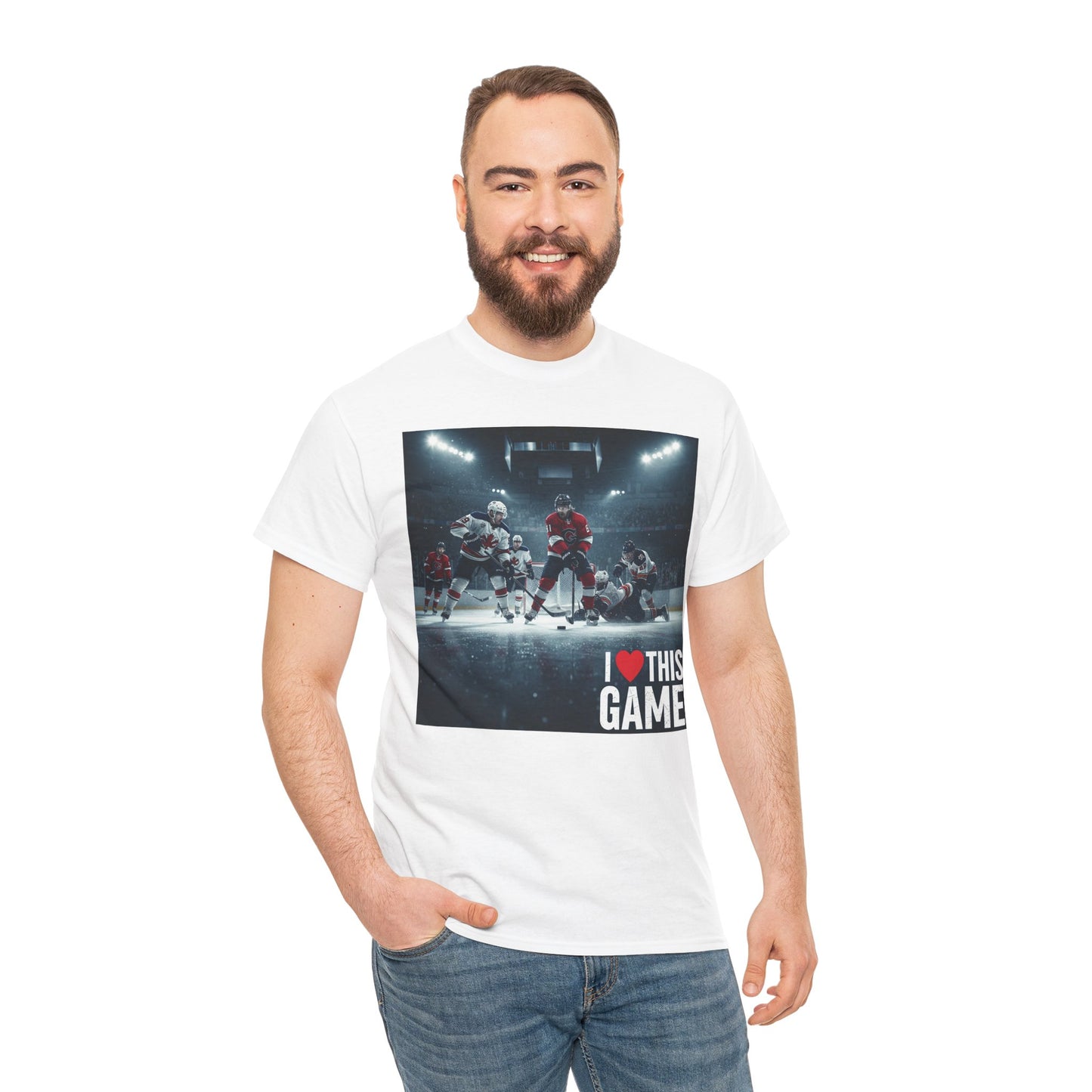 Unisex Heavy Cotton Tee T-shirt - I Love This Game