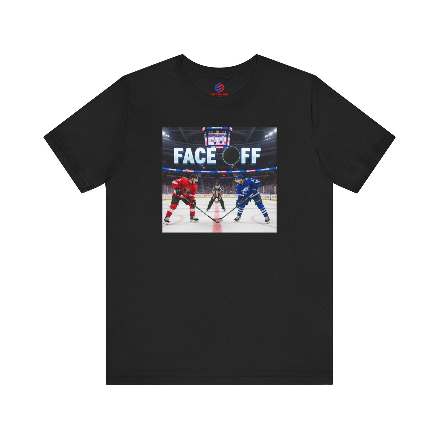 Hockey Face-Off T-Shirt – Ice Hockey Players Graphic Tee
