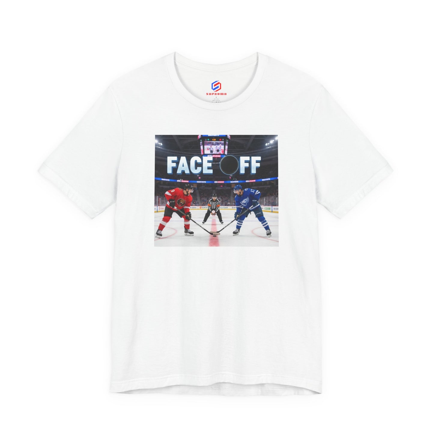 Hockey Face-Off T-Shirt – Ice Hockey Players Graphic Tee