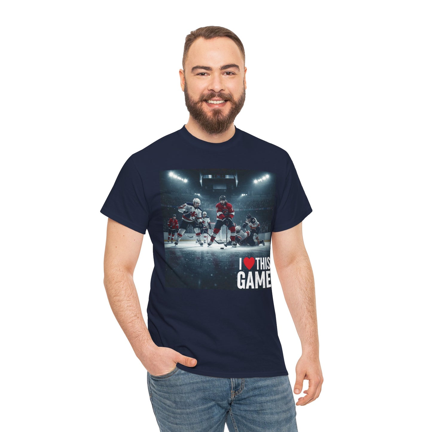 Unisex Heavy Cotton Tee T-shirt - I Love This Game