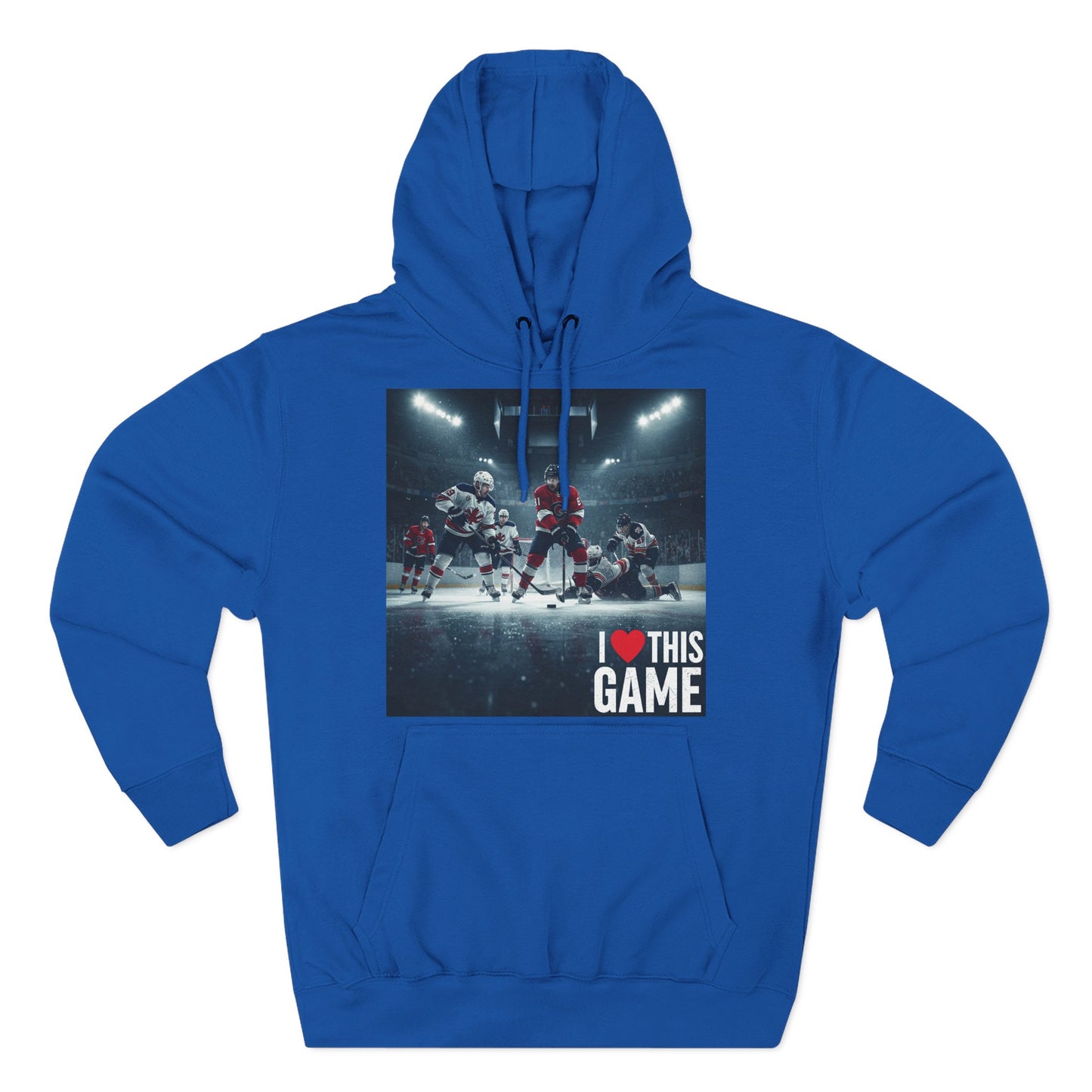 Hockey Game Fleece Hoodie - I Love This Game