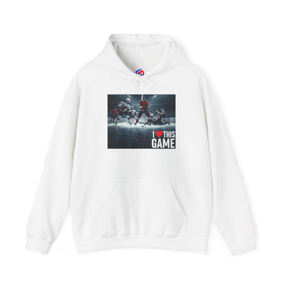 Hoodie sweatshirt - Ice hockey (I love this game)