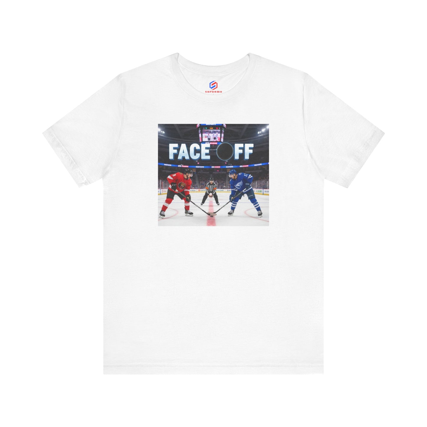 Hockey Face-Off T-Shirt – Ice Hockey Players Graphic Tee