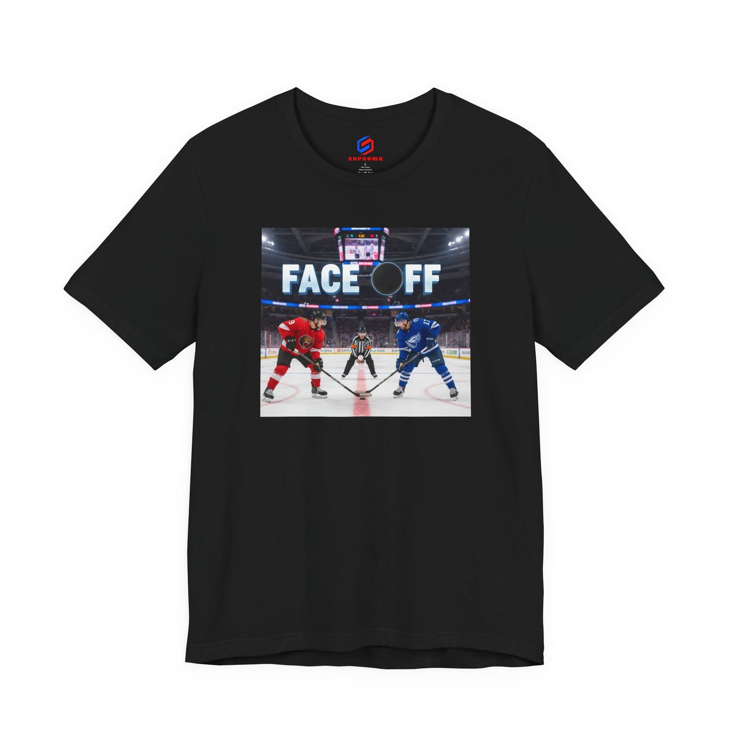 Hockey Face-Off T-Shirt – Ice Hockey Players Graphic Tee