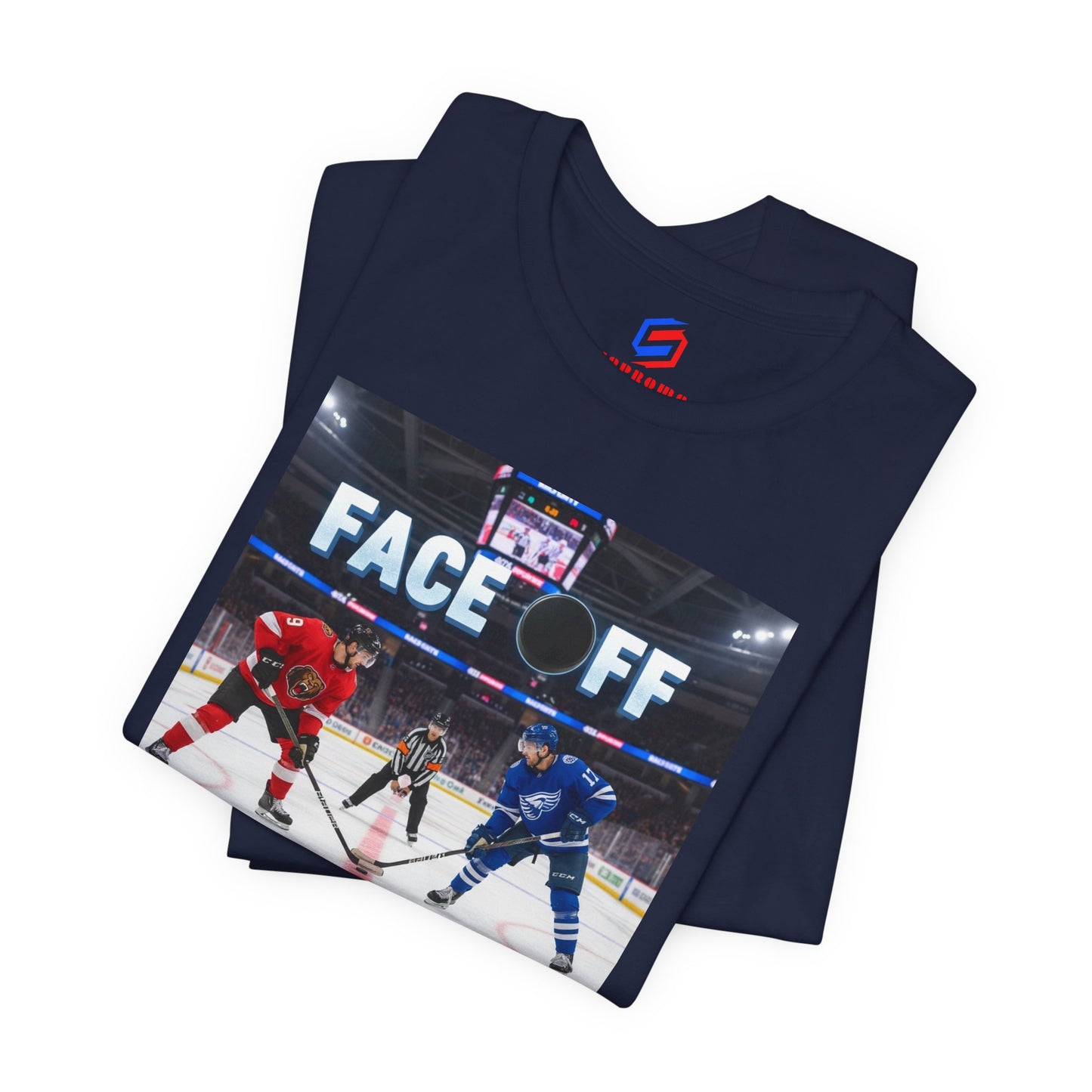 Hockey Face-Off T-Shirt – Ice Hockey Players Graphic Tee