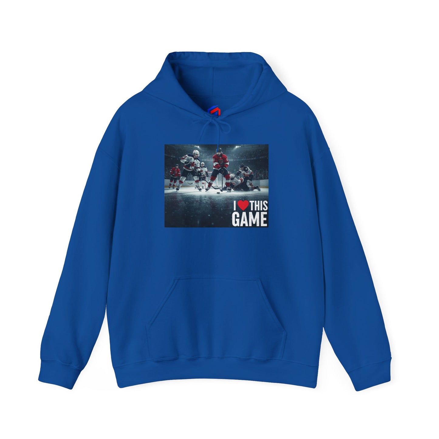 Hoodie sweatshirt - Ice hockey (I love this game)