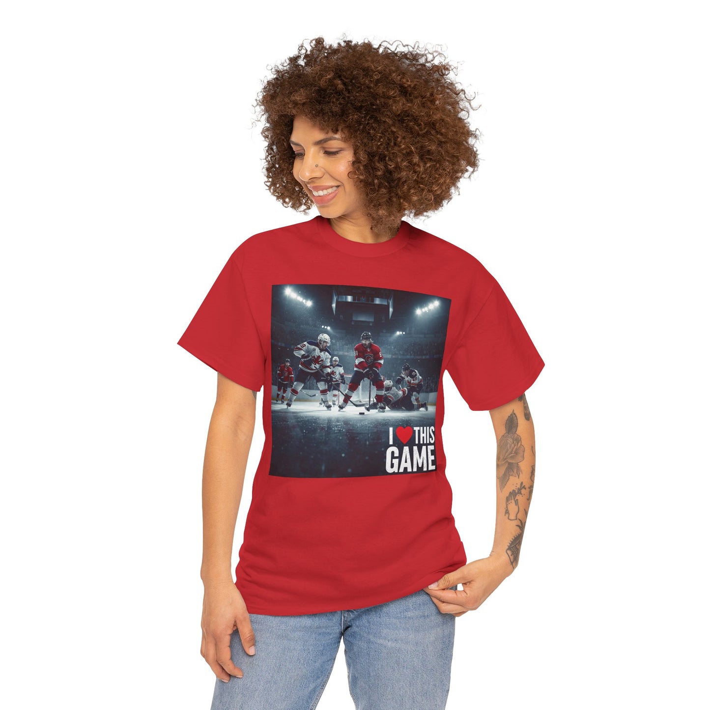 Unisex Heavy Cotton Tee T-shirt - I Love This Game