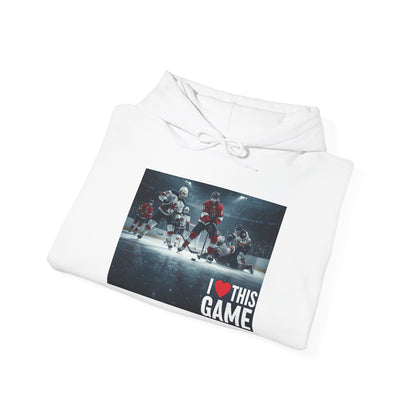 Hoodie sweatshirt - Ice hockey (I love this game)