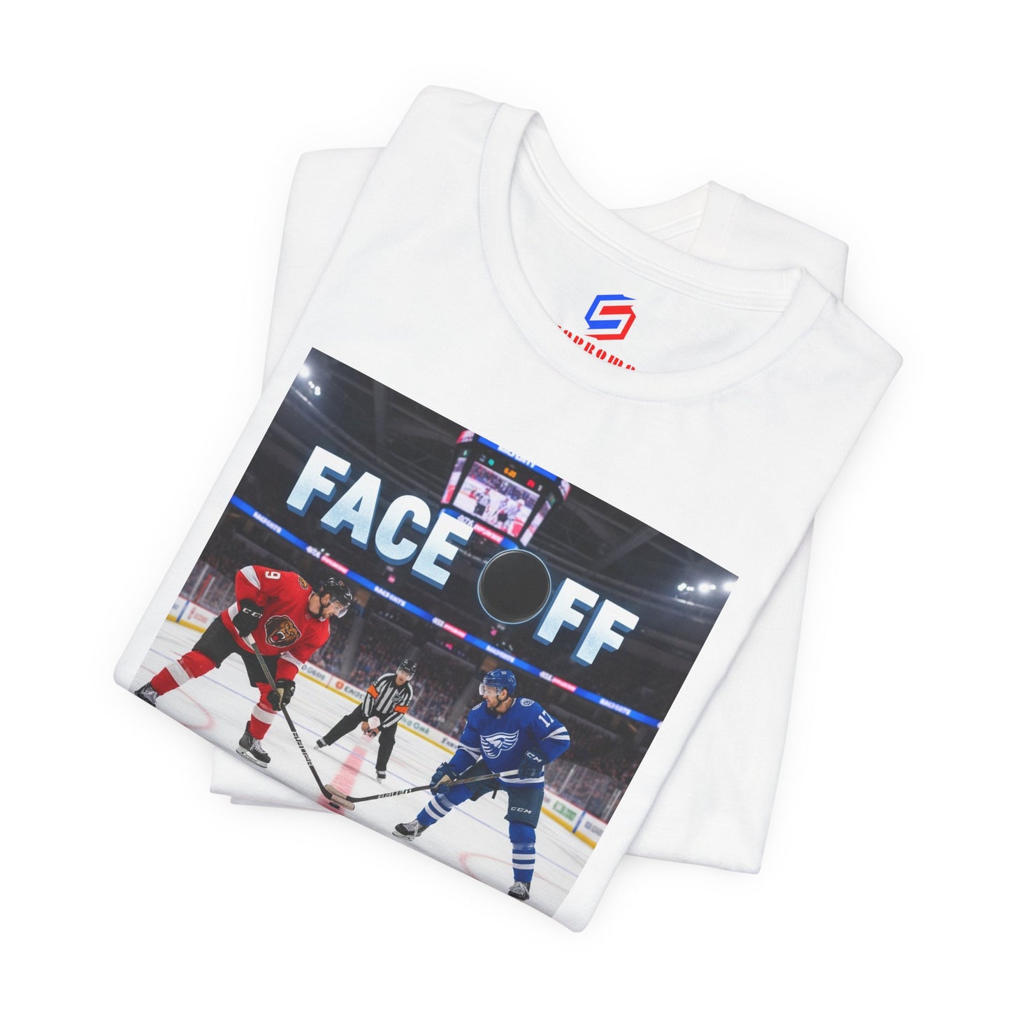 Hockey Face-Off T-Shirt – Ice Hockey Players Graphic Tee