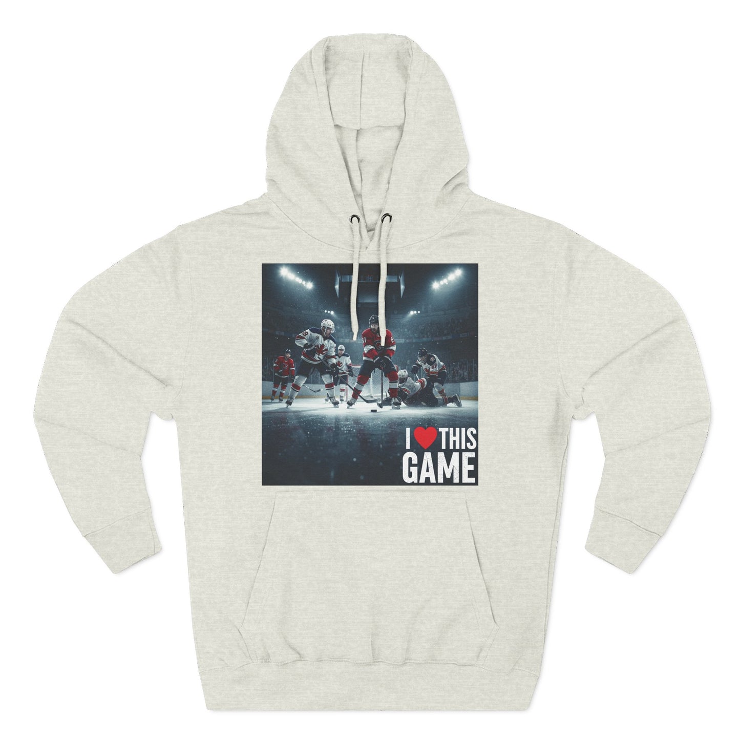 Hockey Game Fleece Hoodie - I Love This Game