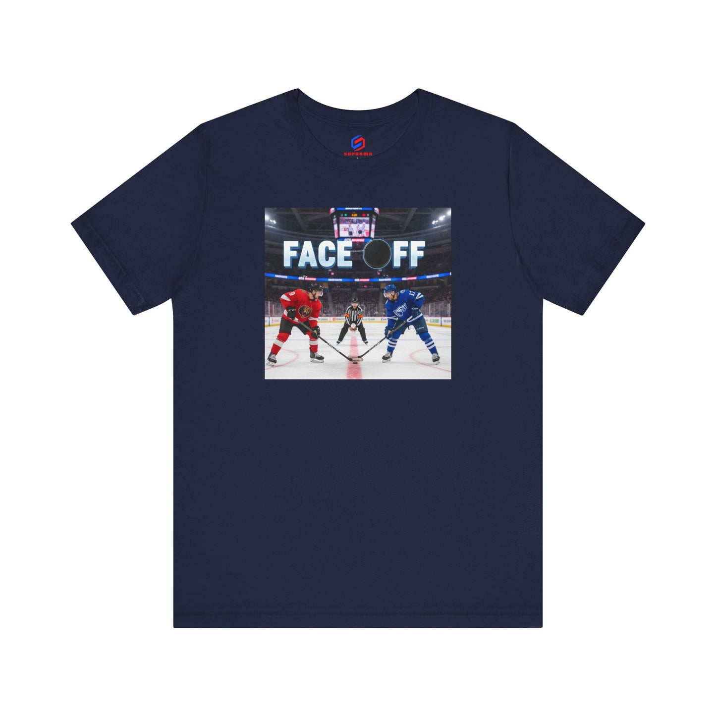 Hockey Face-Off T-Shirt – Ice Hockey Players Graphic Tee