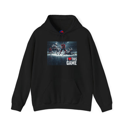 Hoodie sweatshirt - Ice hockey (I love this game)