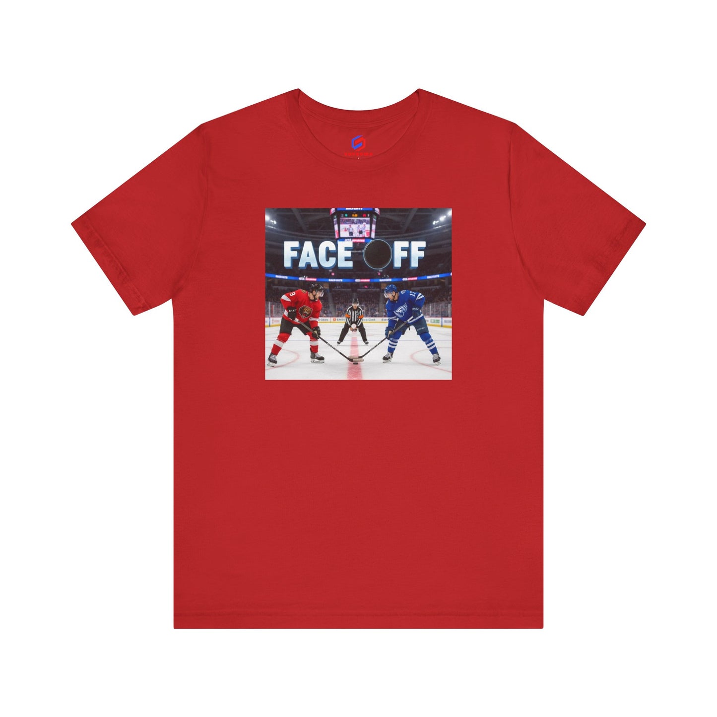 Hockey Face-Off T-Shirt – Ice Hockey Players Graphic Tee