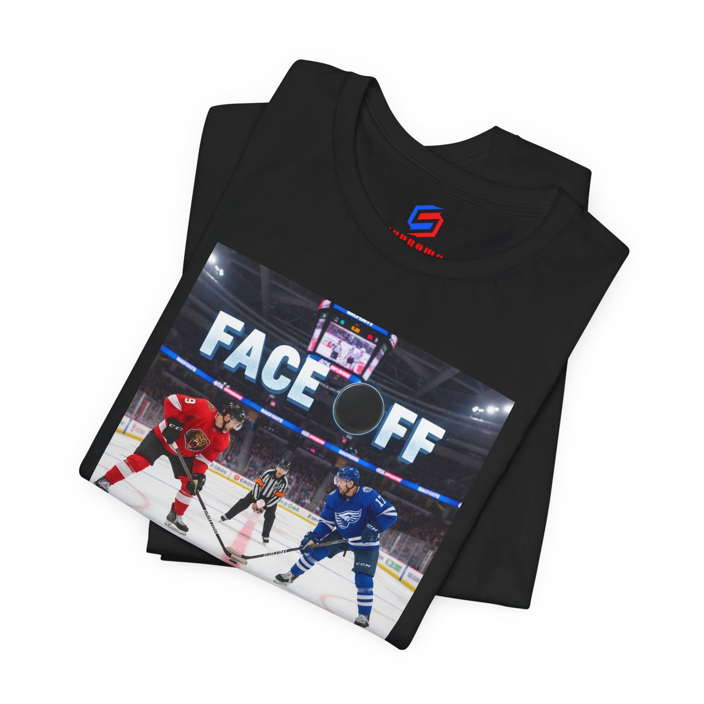 Hockey Face-Off T-Shirt – Ice Hockey Players Graphic Tee